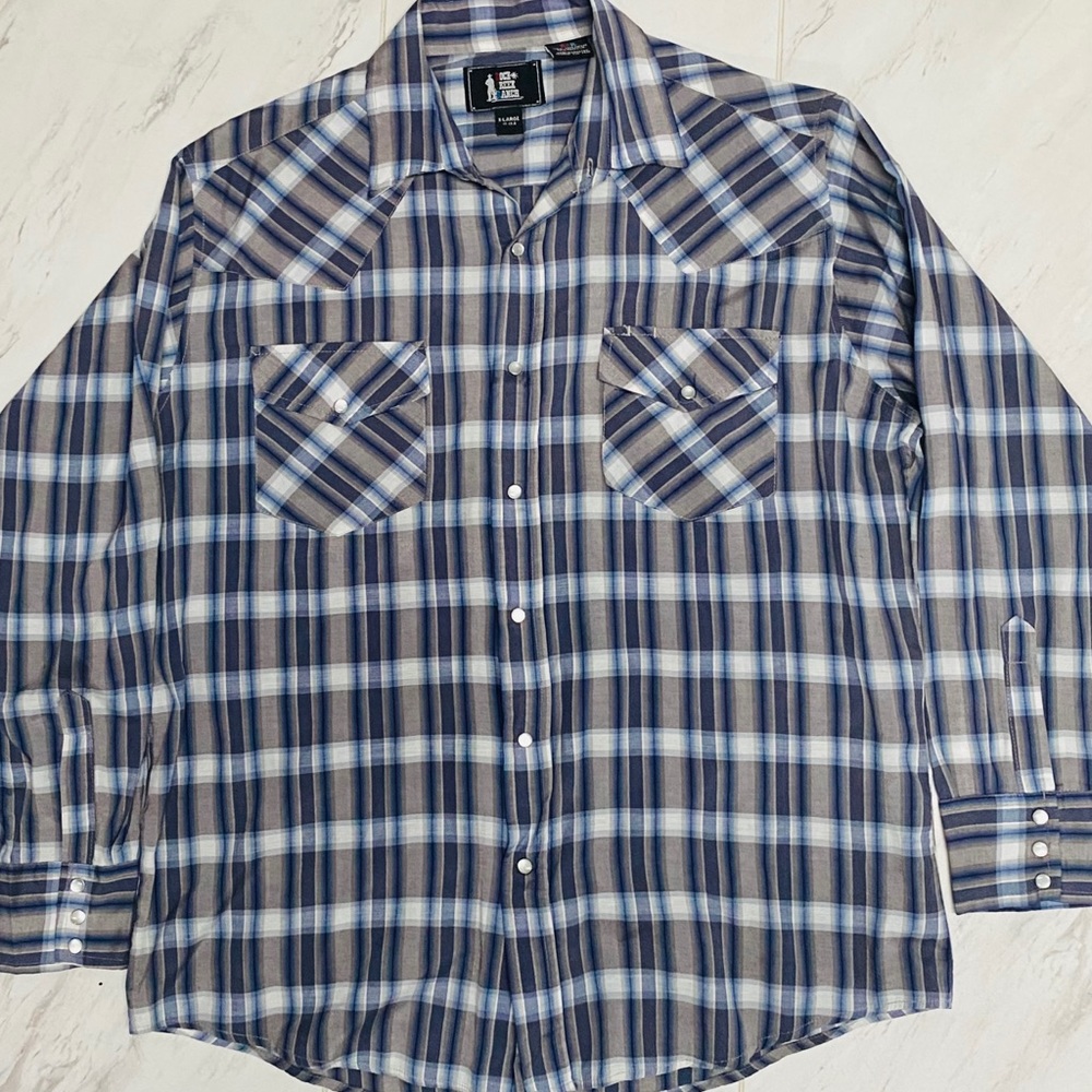 Men’s Rock Creek Ranch Vintage Western Shirt-XL